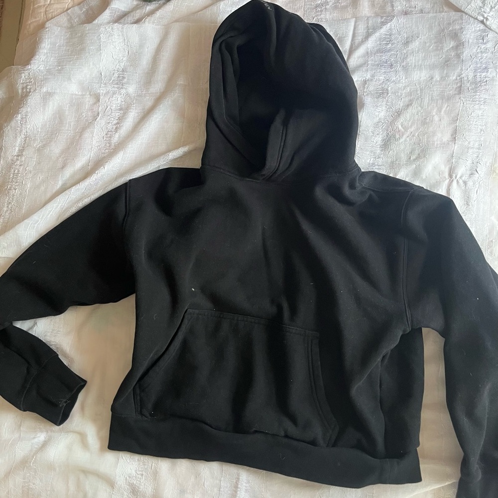 Aritzia Black Sweatfleece Hoodie